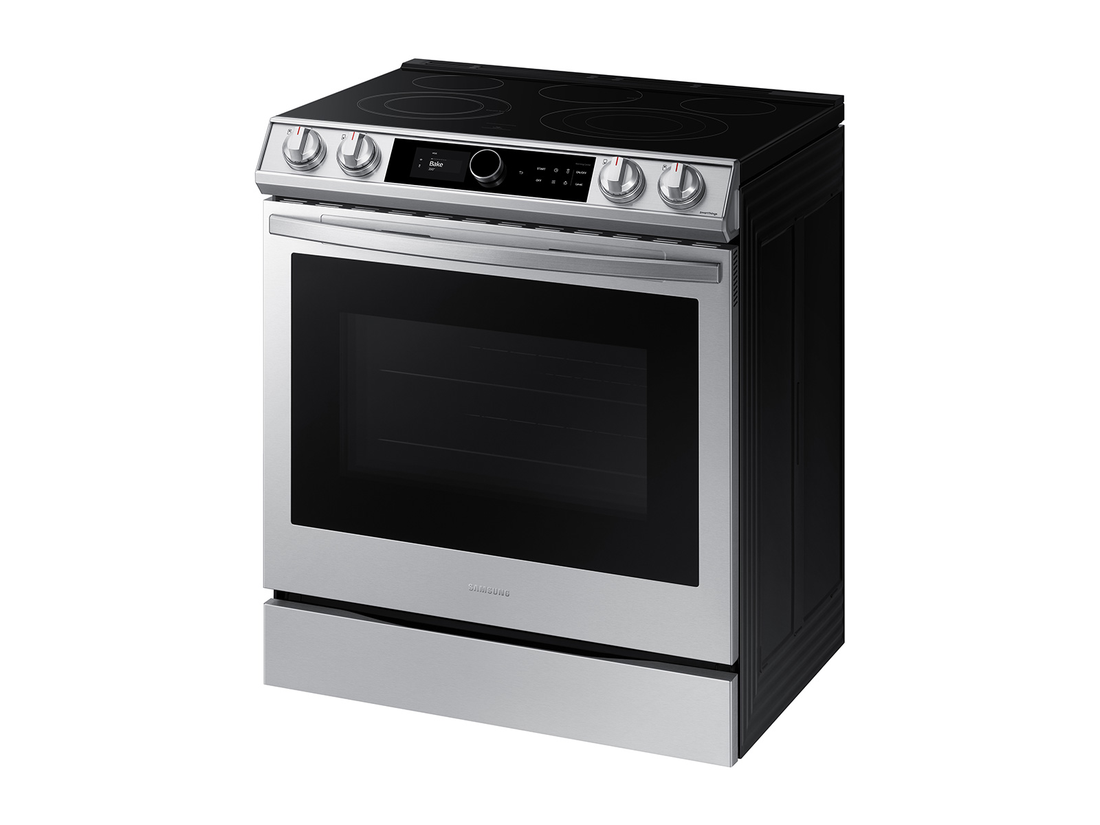 Samsung NE63T8711SS/AA 30 6.3 cu.ft. Black Stainless Steel Electric Range  with 5 Burners with Air Fryer