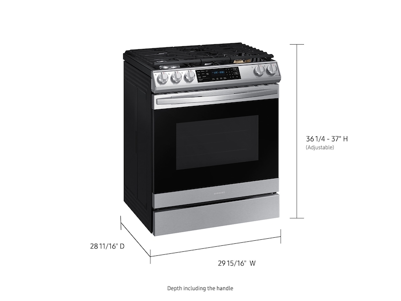6.0 cu. ft. Smart Slide-in Gas Range with Air Fry in Stainless Steel