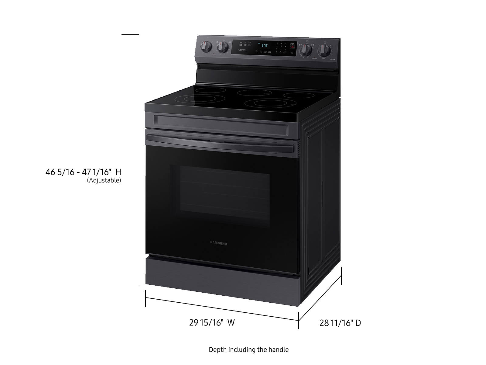 Samsung 6.3 Cu. ft. Stainless Steel Smart Freestanding Electric Range with Rapid Boil & Self Clean