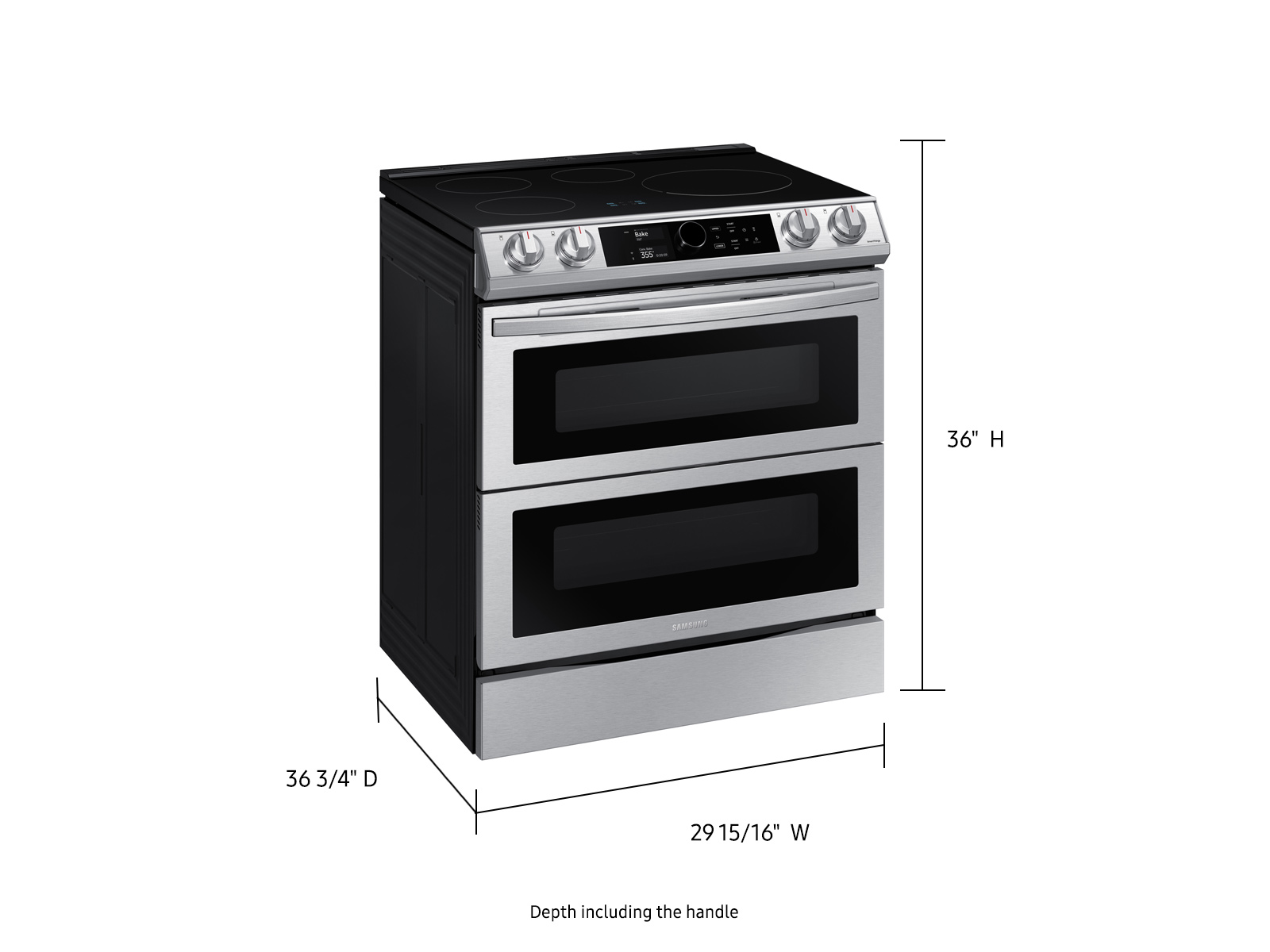 Thumbnail image of 6.3 cu. ft. Smart Slide-in Induction Range with Flex Duo&trade;, Smart Dial &amp; Air Fry in Stainless Steel