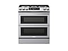 Thumbnail image of 6.3 cu. ft. Flex Duo&trade; Front Control Slide-in Dual Fuel Range with Smart Dial, Air Fry, and Wi-Fi in Black Stainless Steel