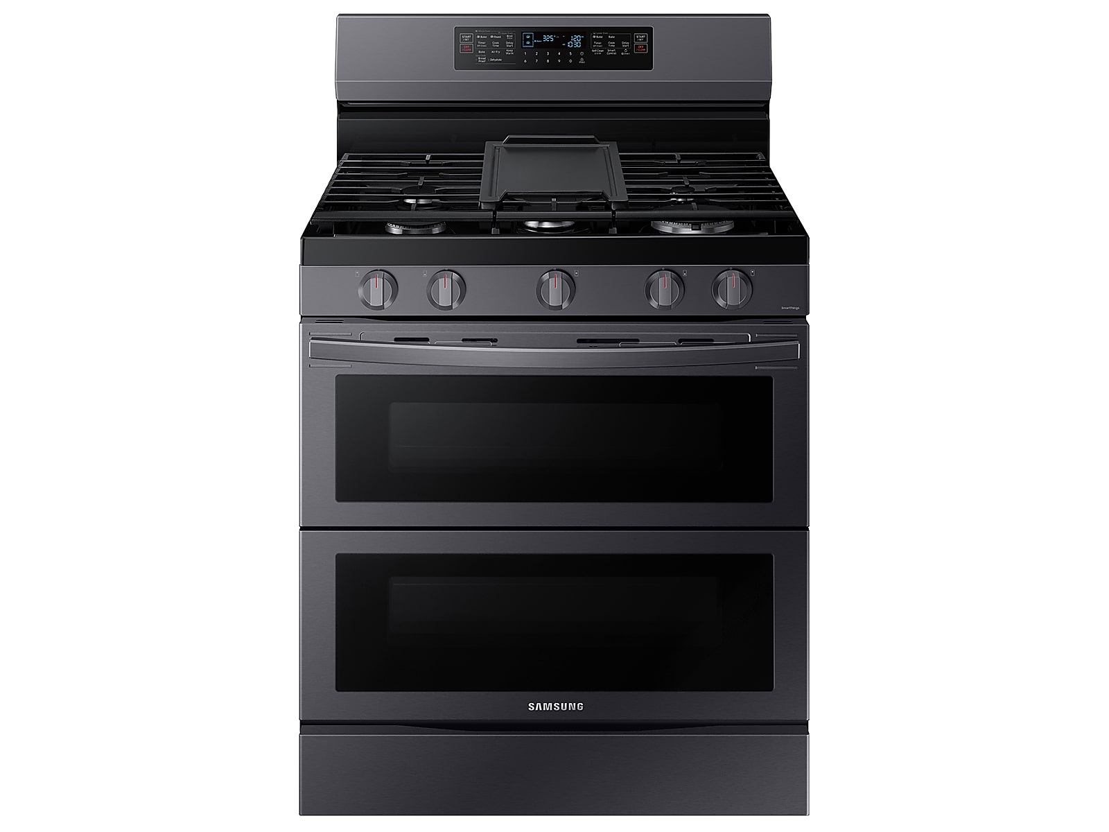 Samsung 6.0 cu. ft. Smart Freestanding Gas Range with Flex Duo™ & Air Fry in Black Stainless Steel(NX60A6751SG/AA)