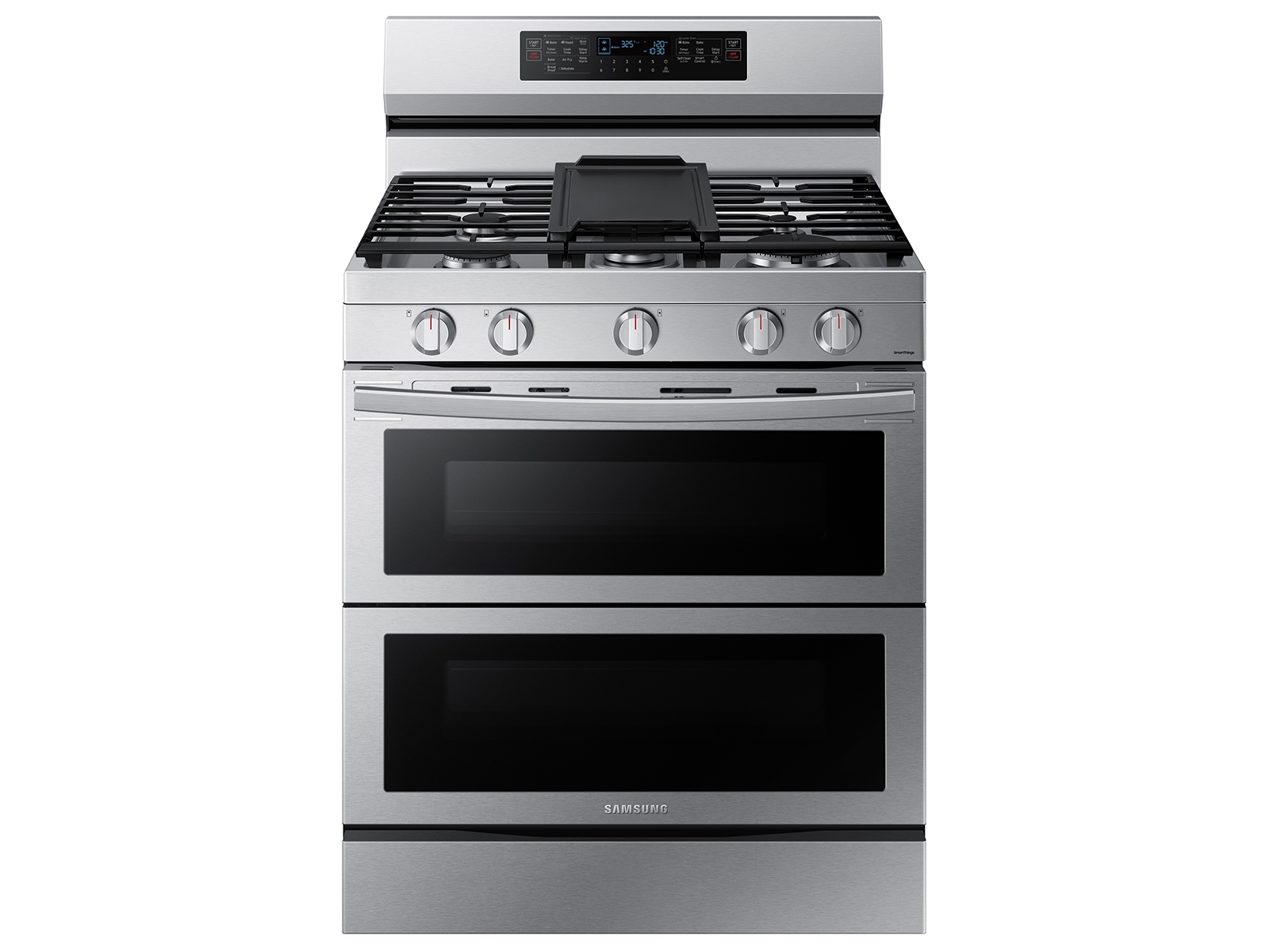 Samsung 6.0 cu. ft. Smart Freestanding Gas Range with Flex Duo™, Stainless Cooktop & Air Fry in Silver(NX60A6751SS/AA)