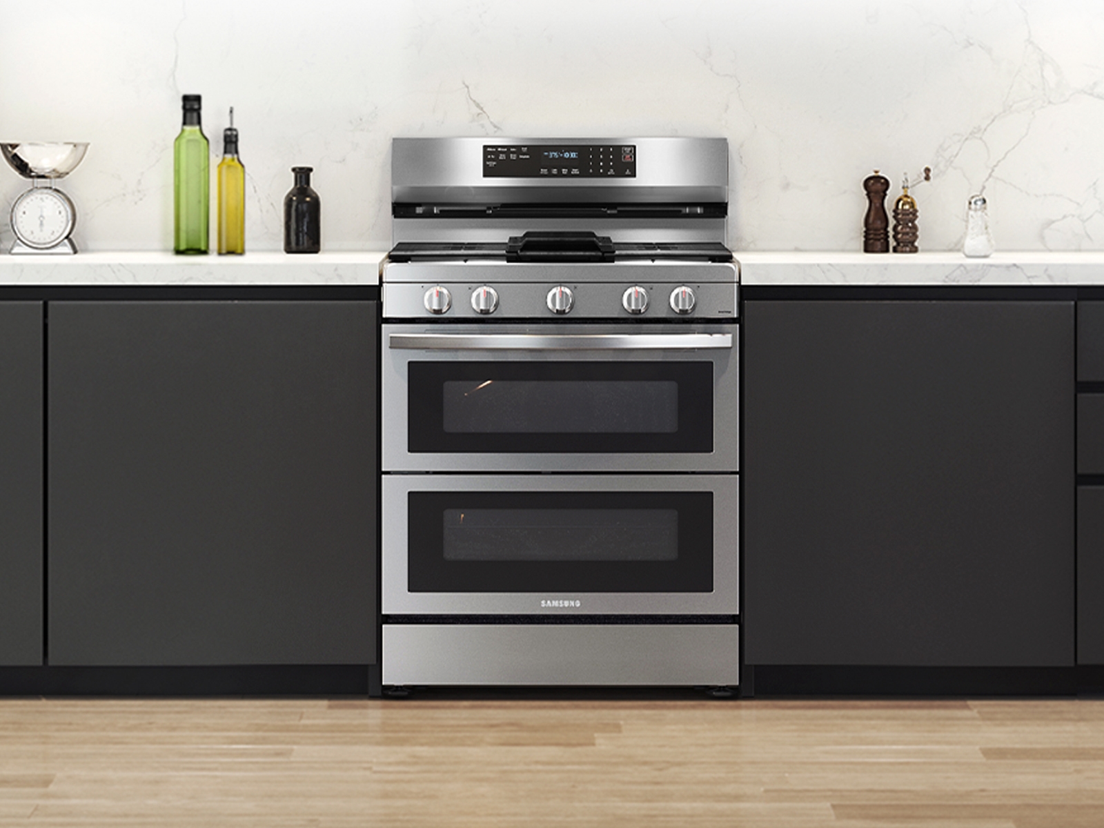 Thumbnail image of 6.0 cu. ft. Smart Freestanding Gas Range with Flex Duo&trade;, Stainless Cooktop &amp; Air Fry in Stainless Steel
