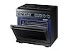 Thumbnail image of 6.3 cu. ft. 36&quot; Chef Collection Professional Dual Fuel Range in Black Stainless Steel