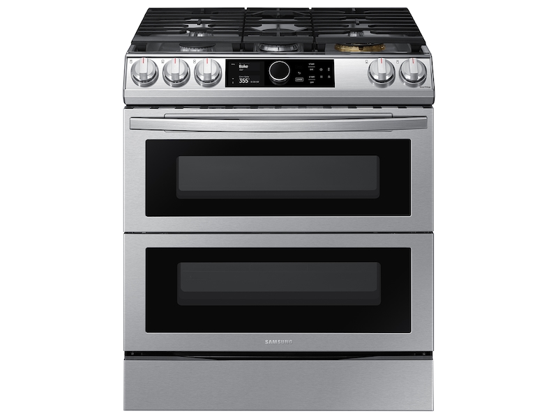 6.3 cu. ft. Flex Duo&trade; Front Control Slide-in Dual Fuel Range with Smart Dial, Air Fry, and Wi-Fi in Stainless Steel