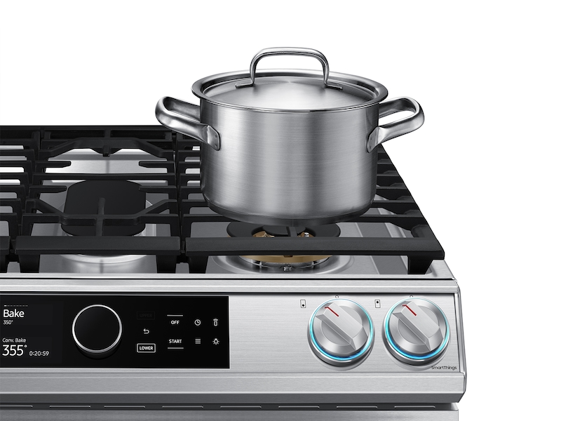 6.3 cu ft. Smart Slide-in Gas Range with Flex Duo™, Smart Dial & Air Fry in  Stainless Steel Ranges - NY63T8751SS/AA