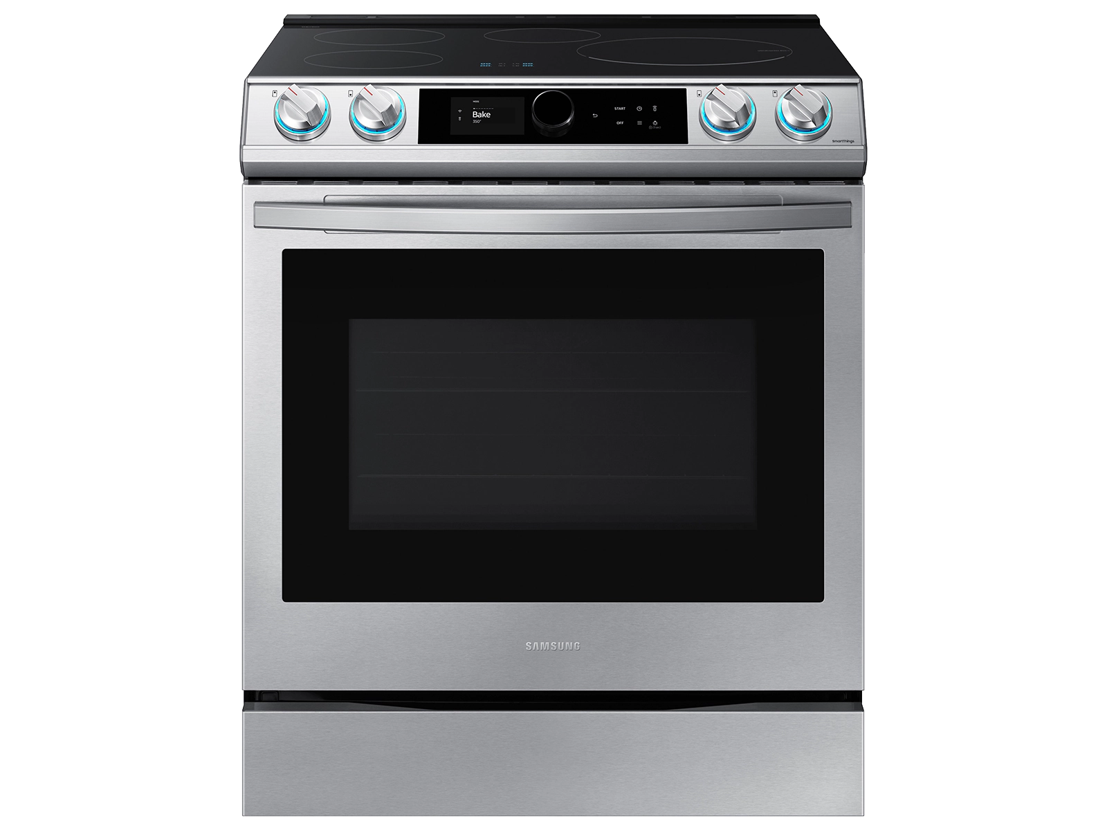 Samsung 6.3 cu. ft. Smart Slide-induction Range with Smart Dial & Air Fry in Silver(NE63T8911SS/AA)