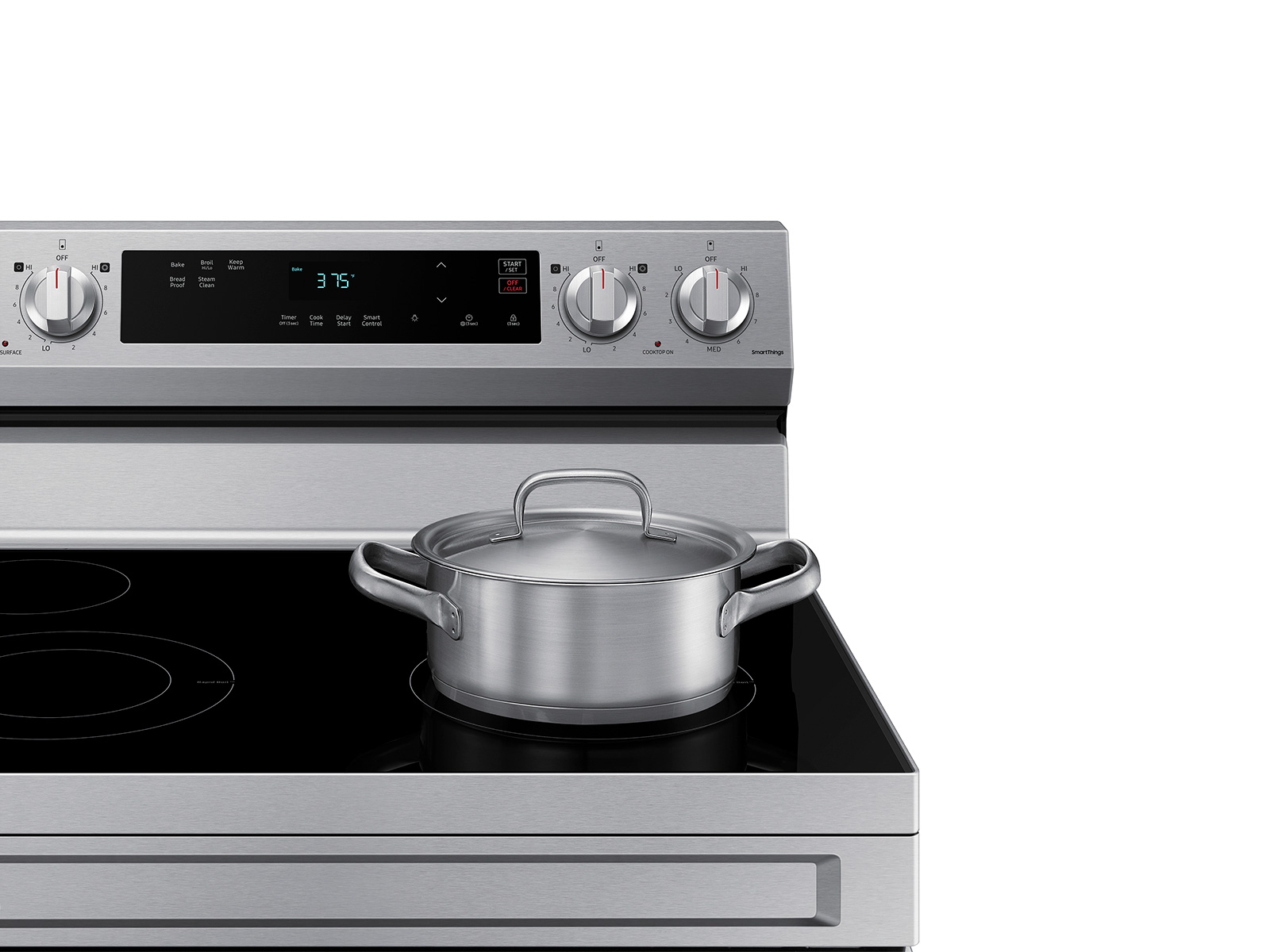 Samsung 6.3 cu. ft. Smart Freestanding Electric Range with Steam Clean in  Stainless Steel NE63A6111SS - The Home Depot