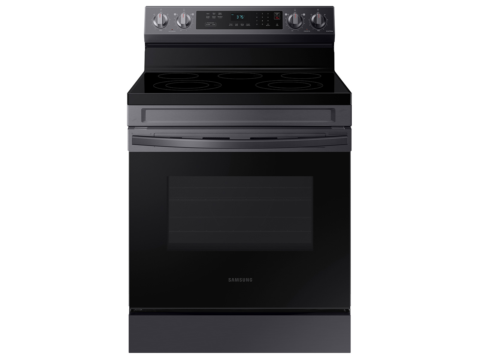 Thumbnail image of 6.3 cu. ft. Smart Freestanding Electric Range with Rapid Boil™ & Self Clean in Black Stainless Steel