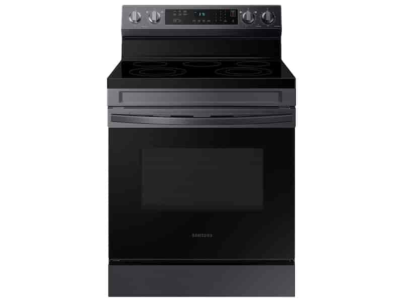6.3 cu. ft. Smart Freestanding Electric Range with Rapid Boil™ & Self Clean in Black Stainless Steel