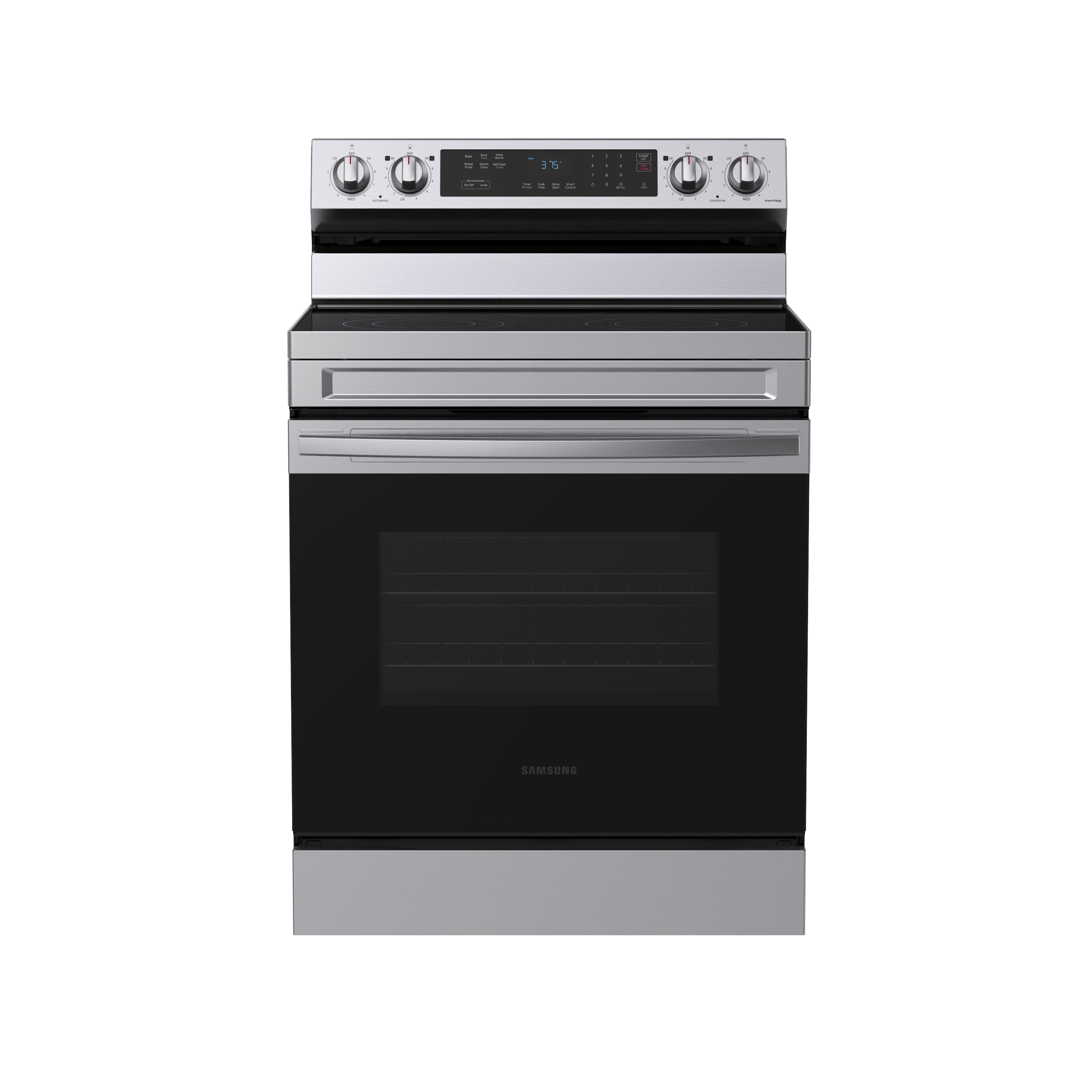 6.3 cu. ft. Smart Freestanding Electric Range with Rapid Boil™ & Self Clean  in Stainless Steel Ranges - NE63A6311SS/AA