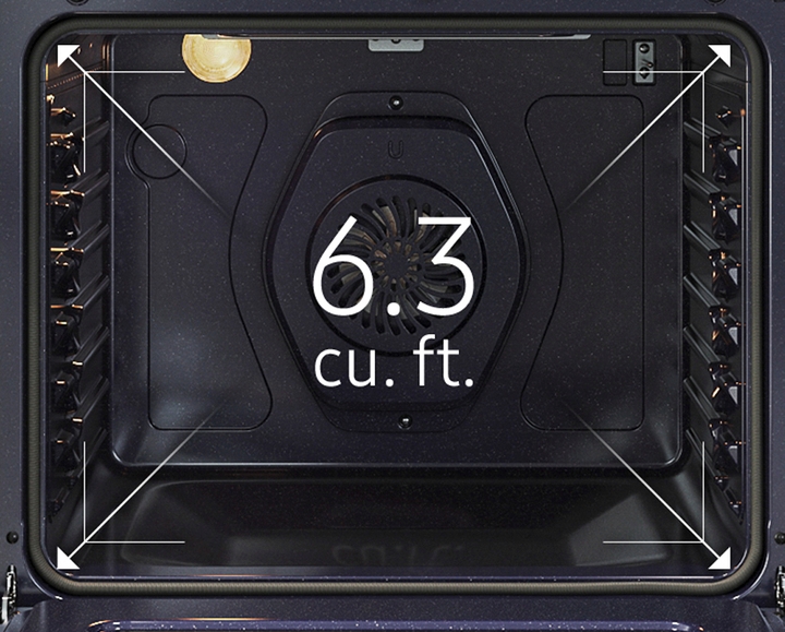 6.3 cu. ft. Smart Freestanding Electric Range with Rapid Boil™ & Self Clean  in Stainless Steel Ranges - NE63A6311SS/AA