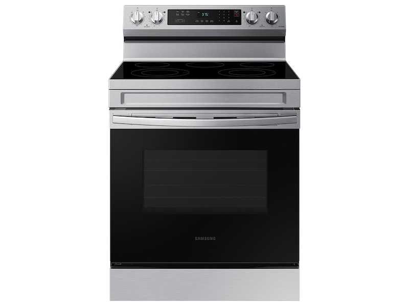 6.3 cu. ft. Smart Freestanding Electric Range with Rapid Boil&trade; &amp; Self Clean in Stainless Steel
