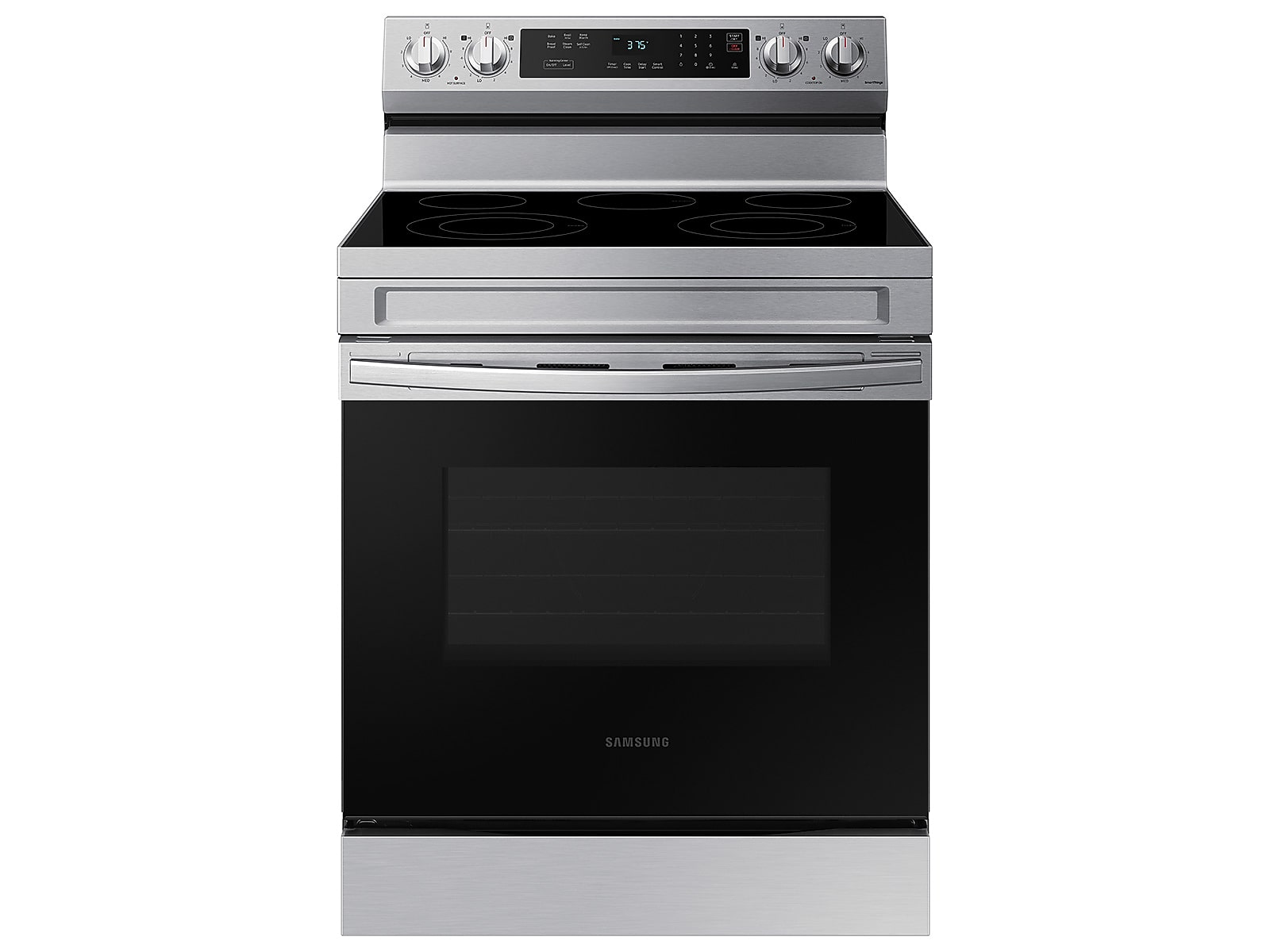 Samsung 6.3 cu. ft. Smart Freestanding Electric Range with Rapid Boil™ & Self Clean in Stainless Steel(NE63A6311SS/AA)