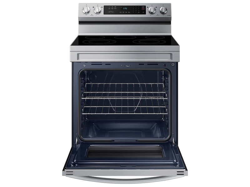 6.3 cu. ft. Smart Freestanding Electric Range with Rapid Boil&trade; &amp; Self Clean in Stainless Steel