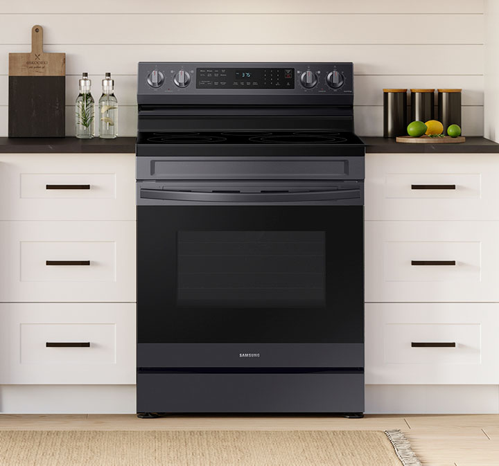 Samsung NE63A6511SG 6.3 Cu. ft. Smart Freestanding Electric Range with No-Preheat Air Fry & Convection in Black Stainless Steel