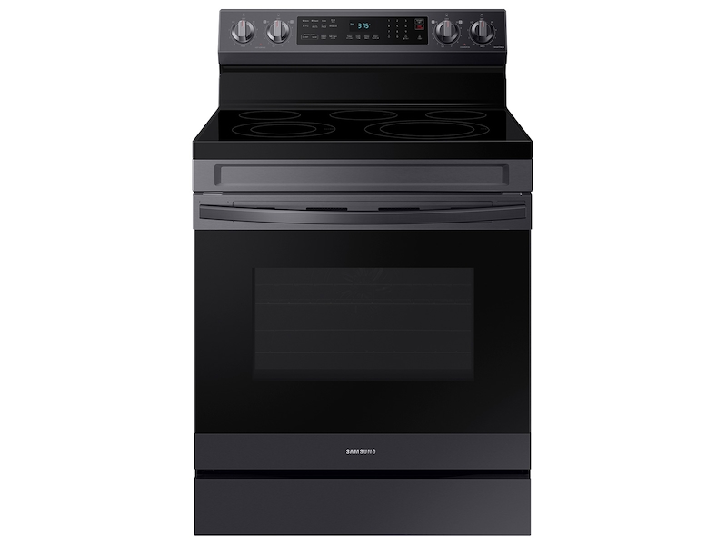 6.3 cu. ft. Smart Freestanding Electric Range with No-Preheat Air Fry &amp; Convection in Black Stainless Steel