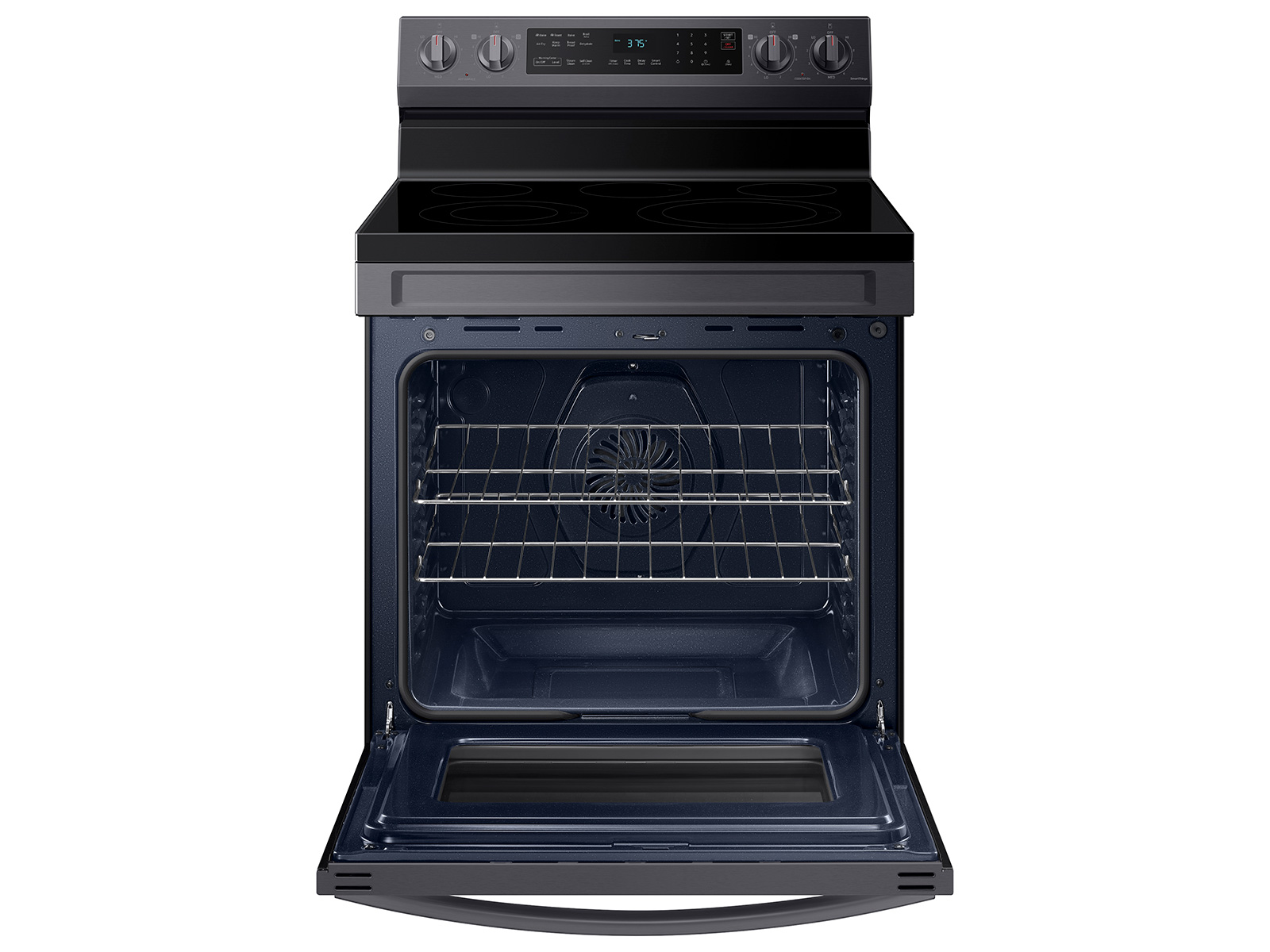 Thumbnail image of 6.3 cu. ft. Smart Freestanding Electric Range with No-Preheat Air Fry & Convection in Black Stainless Steel