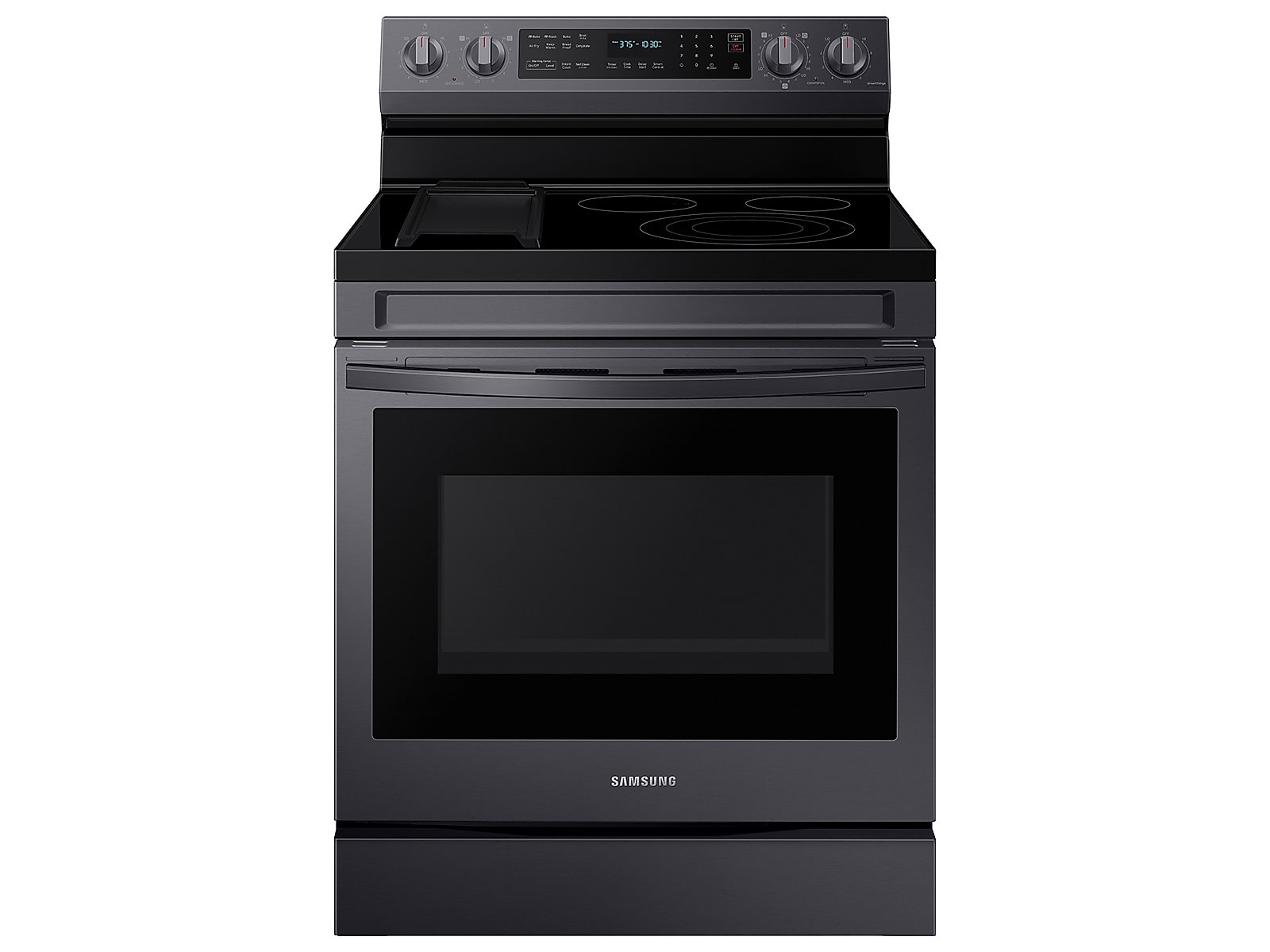 Samsung 6.3 cu. ft. Smart Freestanding Electric Range with No-Preheat Air Fry, Convection+ & Griddle in Black Stainless Steel(NE63A6711SG/AA)