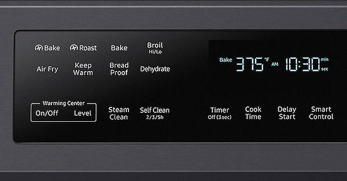 Cooking simplified with easy preset buttons