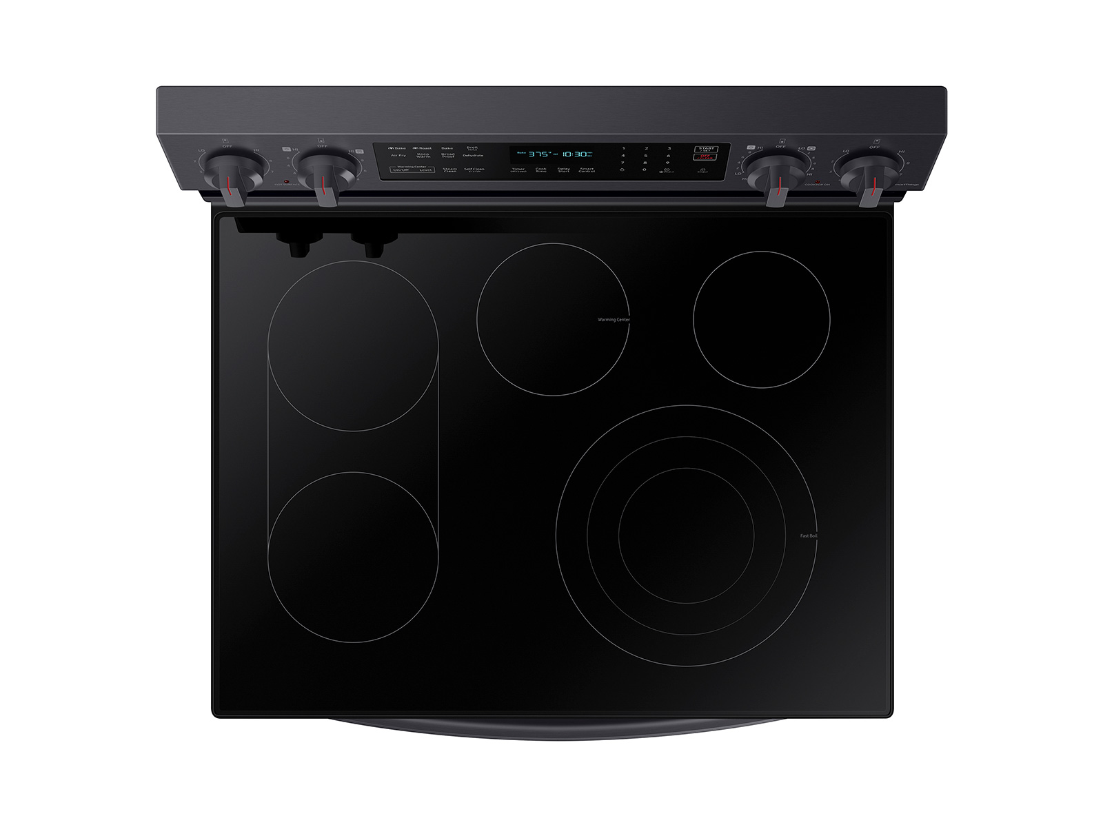 NE63A6711SG Samsung 6.3 cu. ft. Smart Freestanding Electric Range with  No-Preheat Air Fry, Convection+ & Griddle in Black Stainless Steel