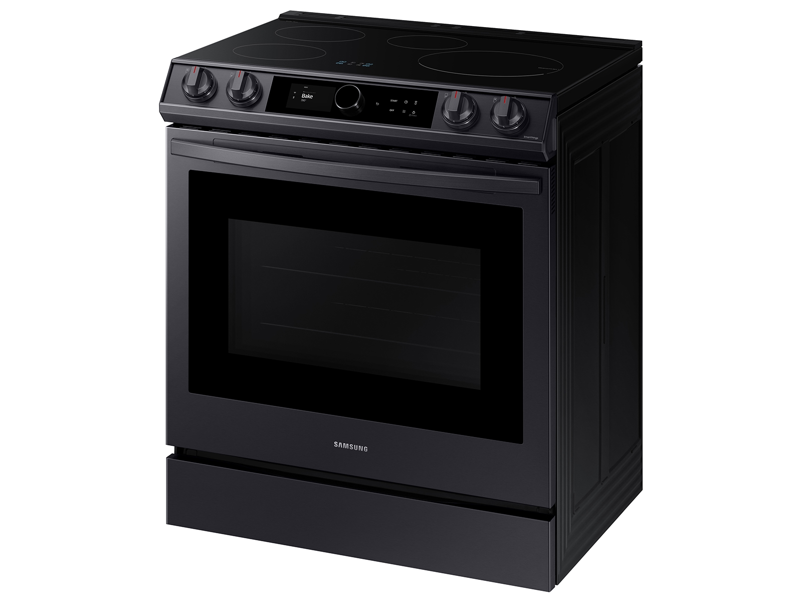 NE63B8611SG by Samsung - 6.3 cu. ft. Smart Rapid Heat Induction Slide-in  Range with Air Fry & Convection+ in Black Stainless Steel