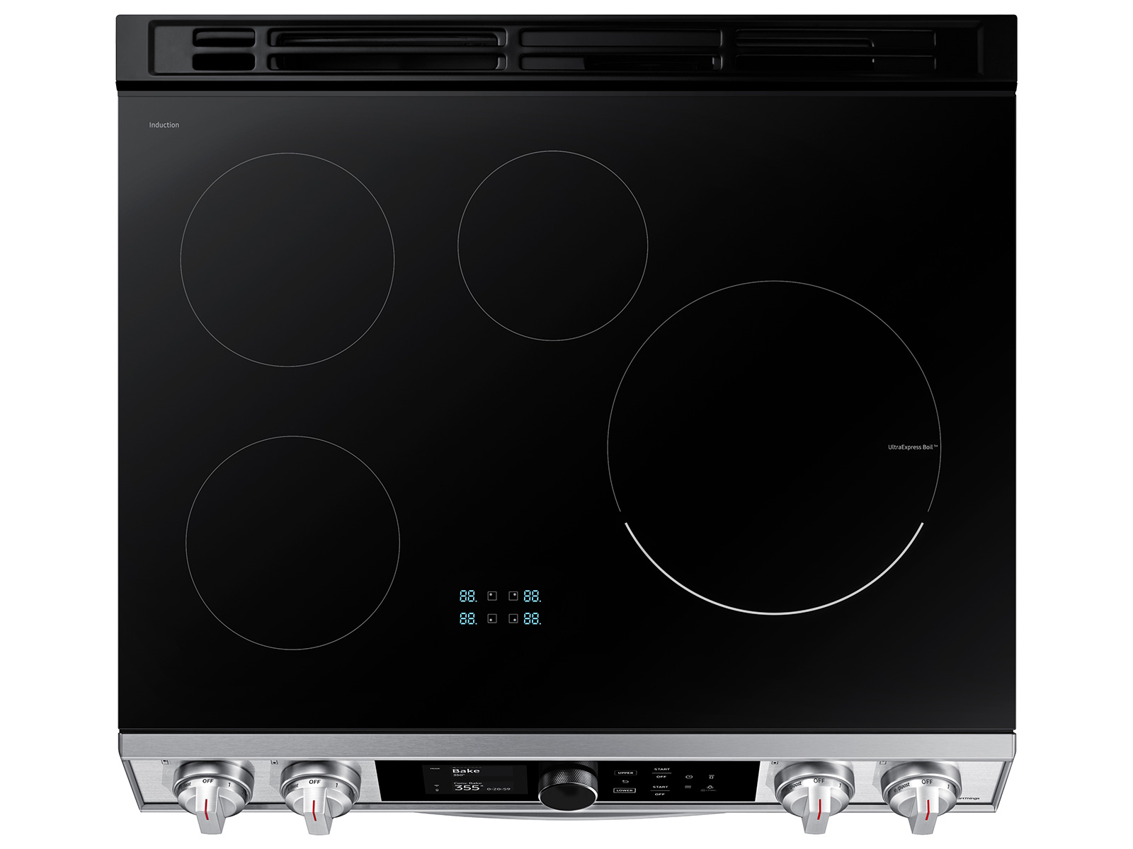 Thumbnail image of 6.3 cu. ft. Smart Slide-in Induction Range with Flex Duo™, Smart Dial & Air Fry in Stainless Steel