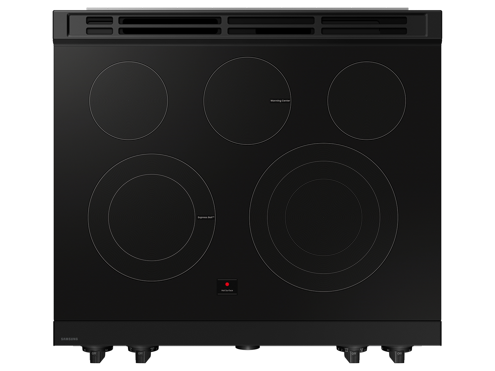 Thumbnail image of Bespoke 6.3 cu. ft. Smart Slide-In Electric Range with Smart Oven Camera &amp; Illuminated Precision Knobs in White Glass
