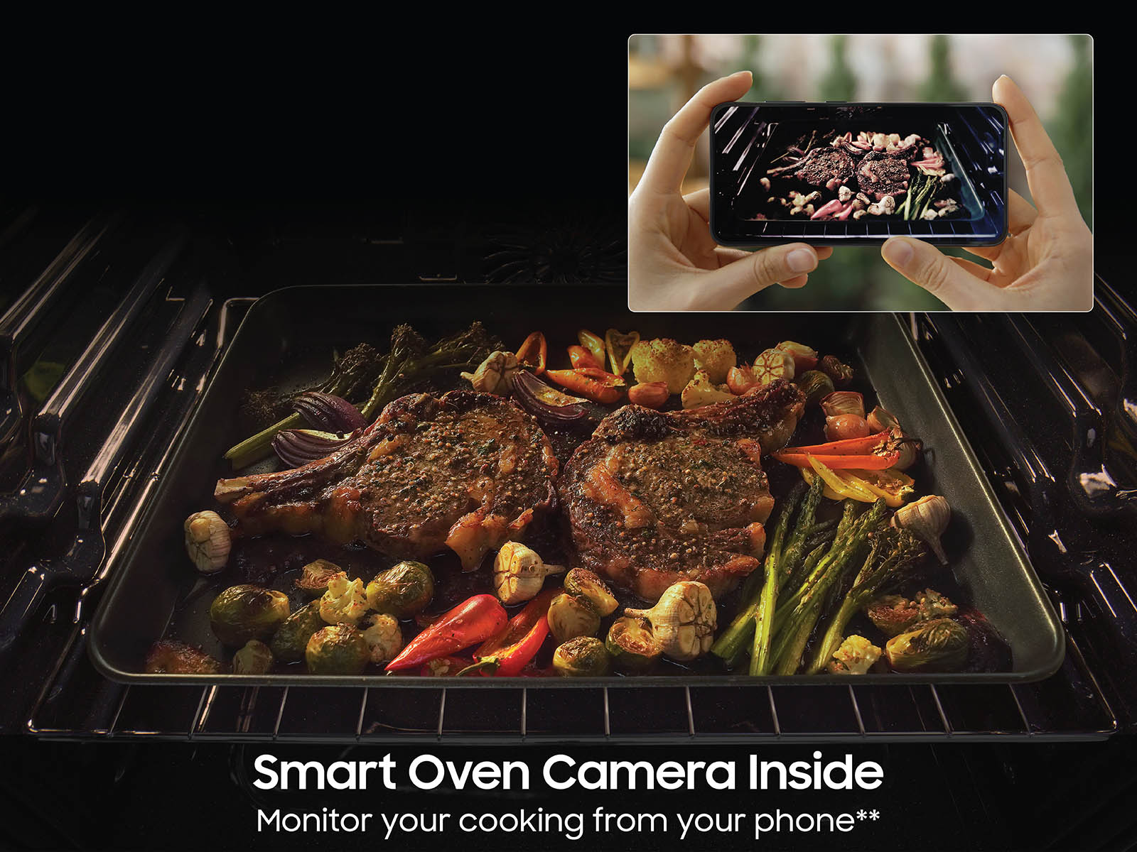 Thumbnail image of Bespoke 6.3 cu. ft. Smart AI Slide-In Induction Range with AI Home & Smart Oven Camera in White Glass