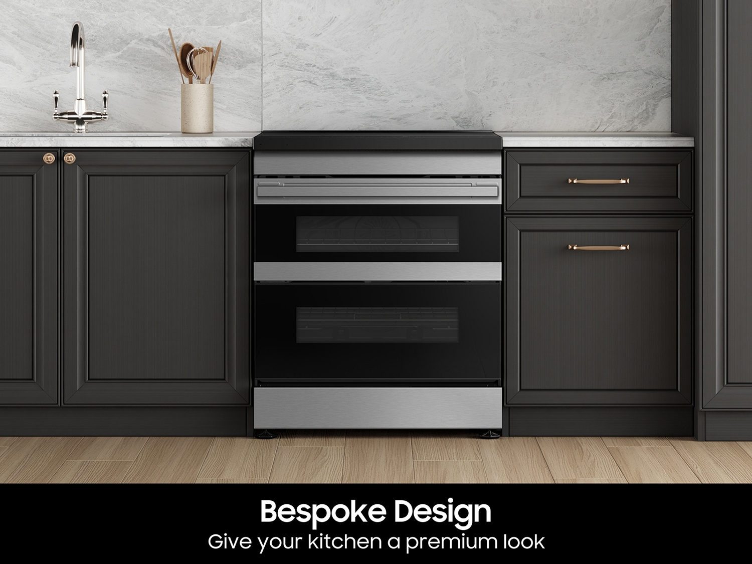 Thumbnail image of Bespoke Smart Slide-In Induction Range 6.3 cu. ft. with Flex Duo&trade; &amp; Ambient Edge Lighting&trade; in Stainless Steel