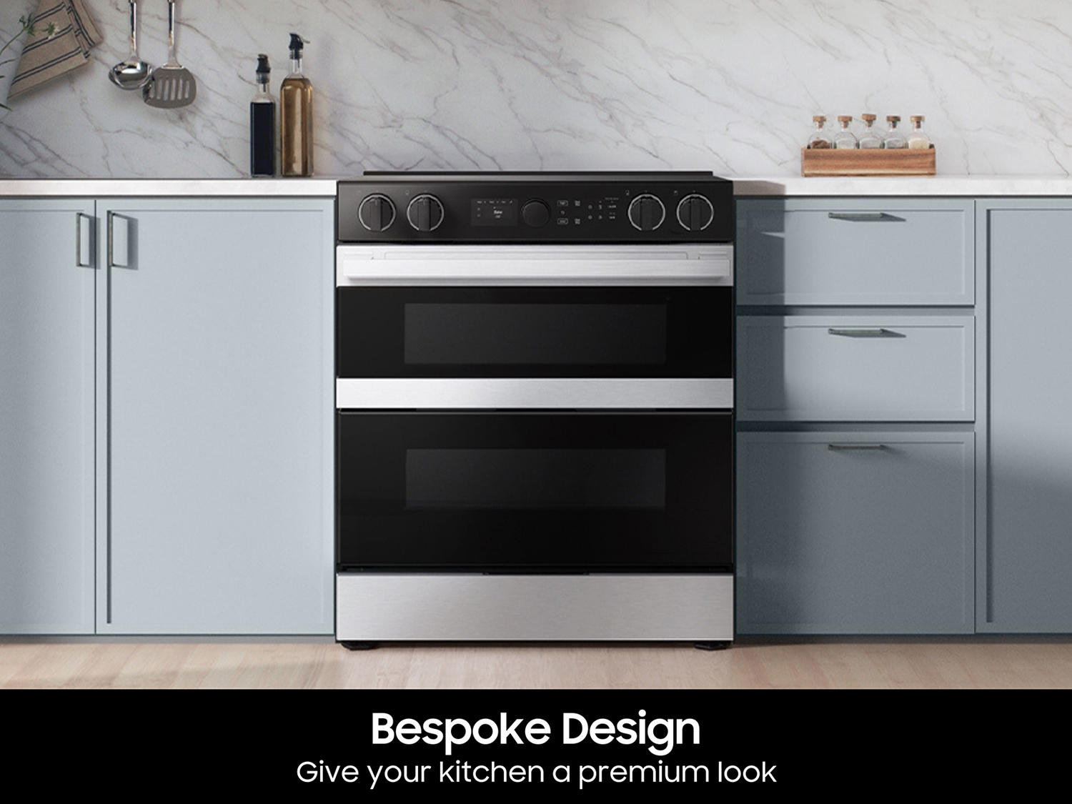 Thumbnail image of Bespoke Smart Slide-In Electric Range 6.3 cu. ft. with Flex Duo™ & Illuminated Precision Knobs in Stainless Steel