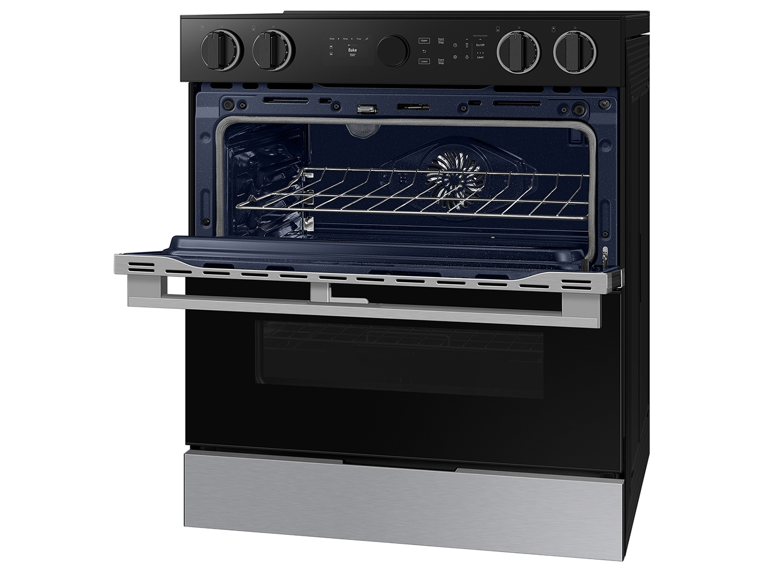 Thumbnail image of Bespoke Smart Slide-In Electric Range 6.3 cu. ft. with Flex Duo&trade; &amp; Illuminated Precision Knobs in Stainless Steel