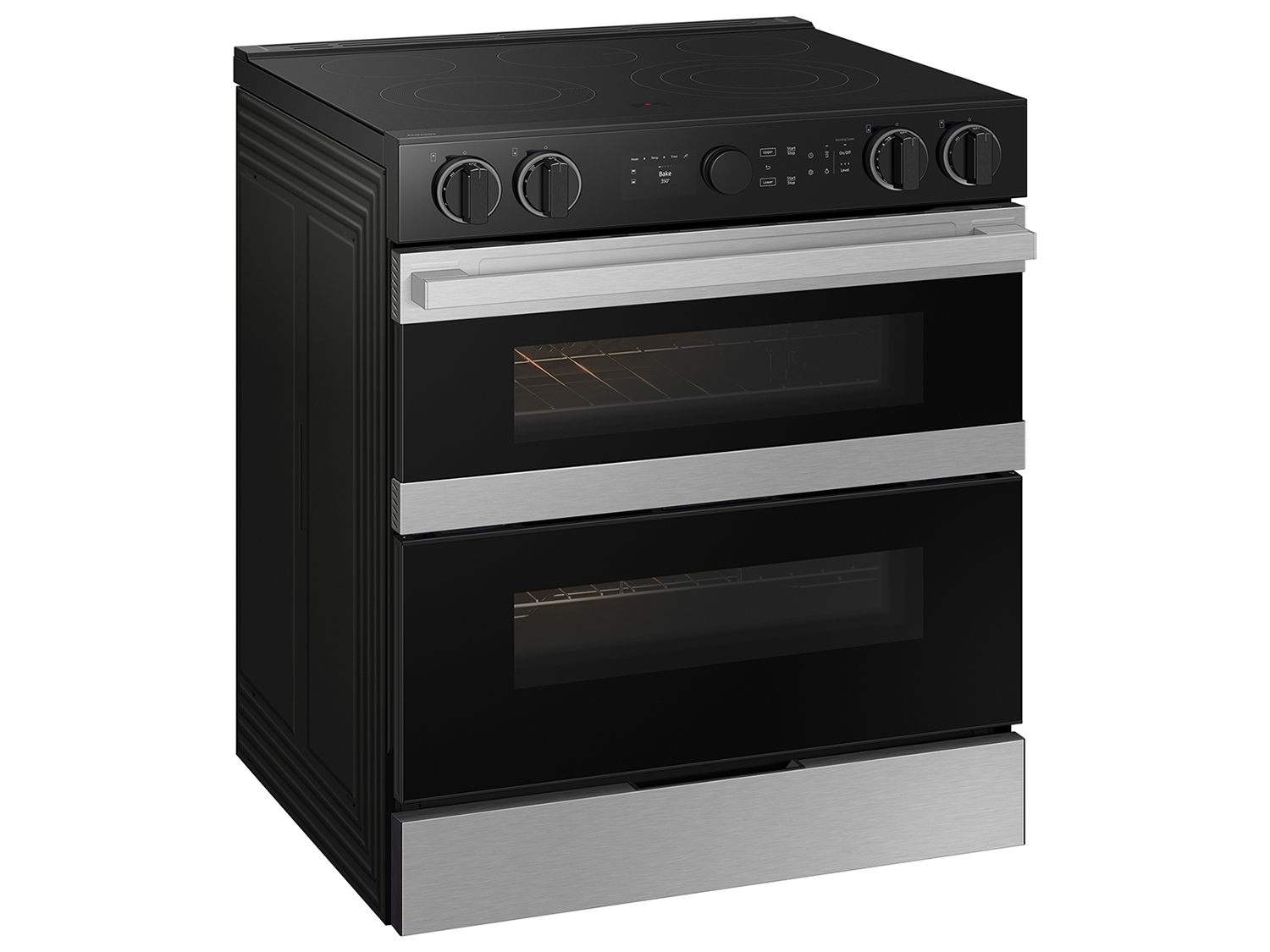 Thumbnail image of Bespoke Smart Slide-In Electric Range 6.3 cu. ft. with Flex Duo™ & Illuminated Precision Knobs in Stainless Steel