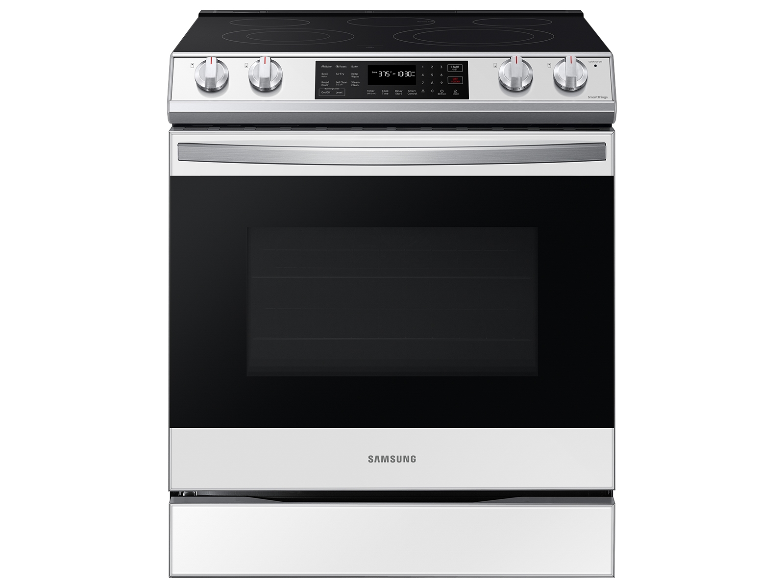Photos - Cooker Samsung Bespoke 6.3 cu. ft. Smart Slide-in Electric Range with Air Fry & C 