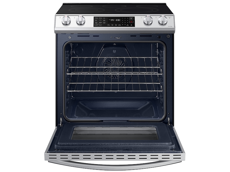 Samsung 6.3 Cu. ft. Smart Slide-in Electric Range with Air Fry & Convection in Stainless Steel