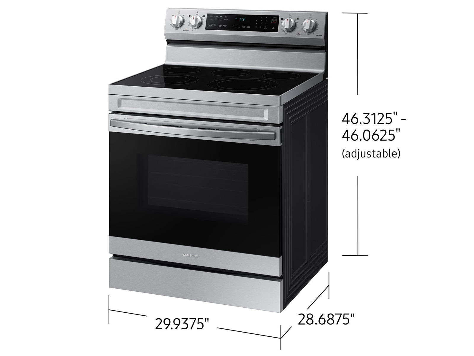 Thumbnail image of 6.3 cu. ft. Smart Freestanding ENERGY STAR&reg; Certified Electric Range with Air Fry in Stainless Steel