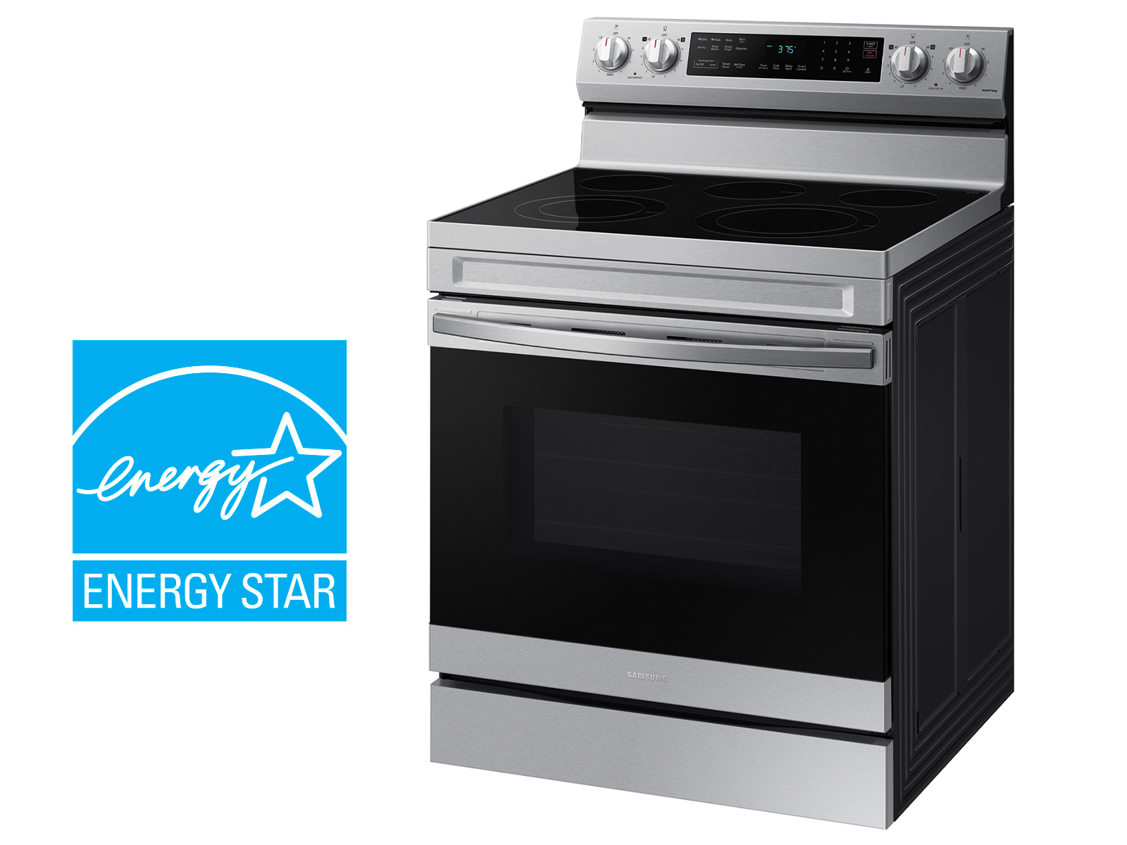 Thumbnail image of 6.3 cu. ft. Smart Freestanding ENERGY STAR® Certified Electric Range with Air Fry in Stainless Steel