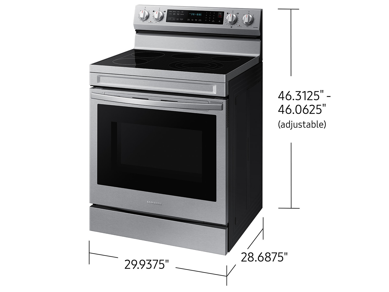 Thumbnail image of 6.3 cu. ft. Smart Freestanding ENERGY STAR® Certified Electric Range with Air Fry and Griddle in Stainless Steel