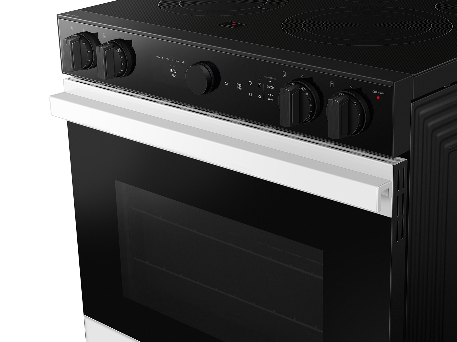 Thumbnail image of Bespoke 6.3 cu. ft. Smart Slide-In ENERGY STAR&reg; Certified Electric Range with Air Fry in White Glass