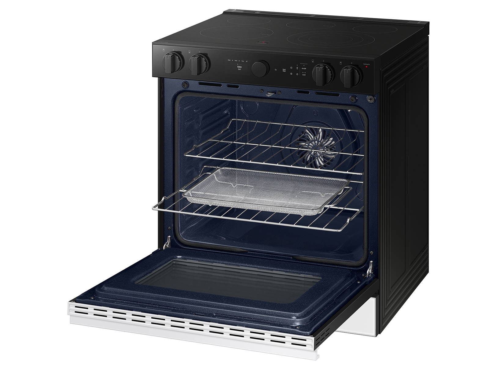 Thumbnail image of Bespoke 6.3 cu. ft. Smart Slide-In ENERGY STAR&reg; Certified Electric Range with Air Fry in White Glass