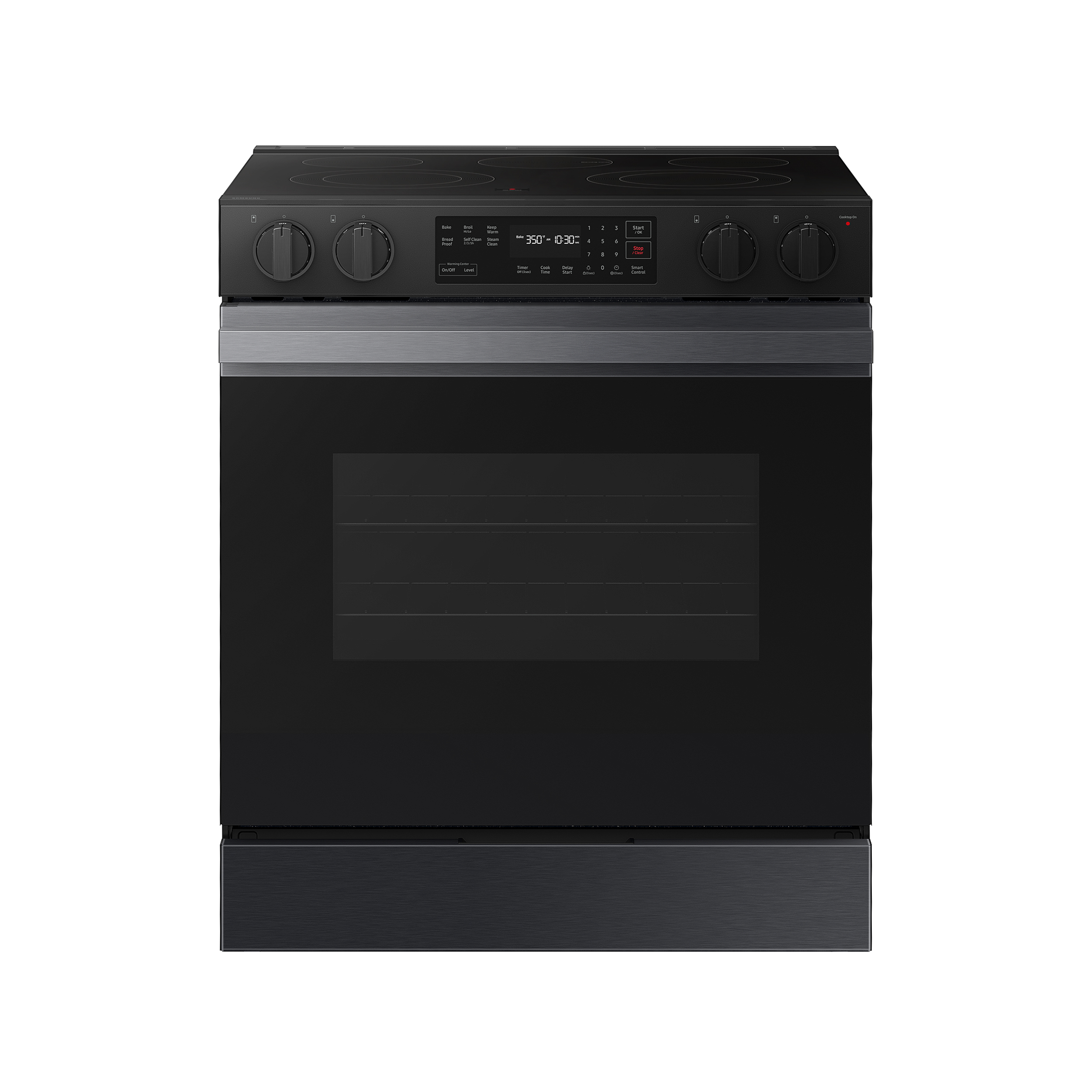 Thumbnail image of Bespoke 6.3 cu. ft. Smart Slide-In Electric Range with Precision Knobs in Matte Black Steel