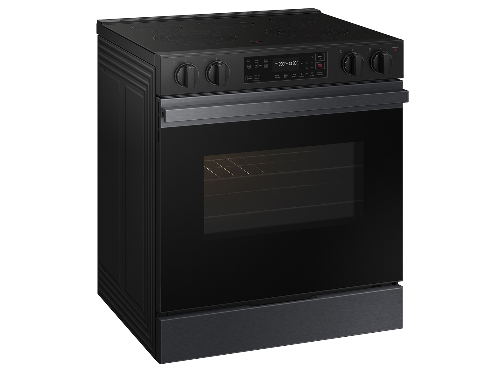 Thumbnail image of Bespoke 6.3 cu. ft. Smart Slide-In Electric Range with Precision Knobs in Matte Black Steel