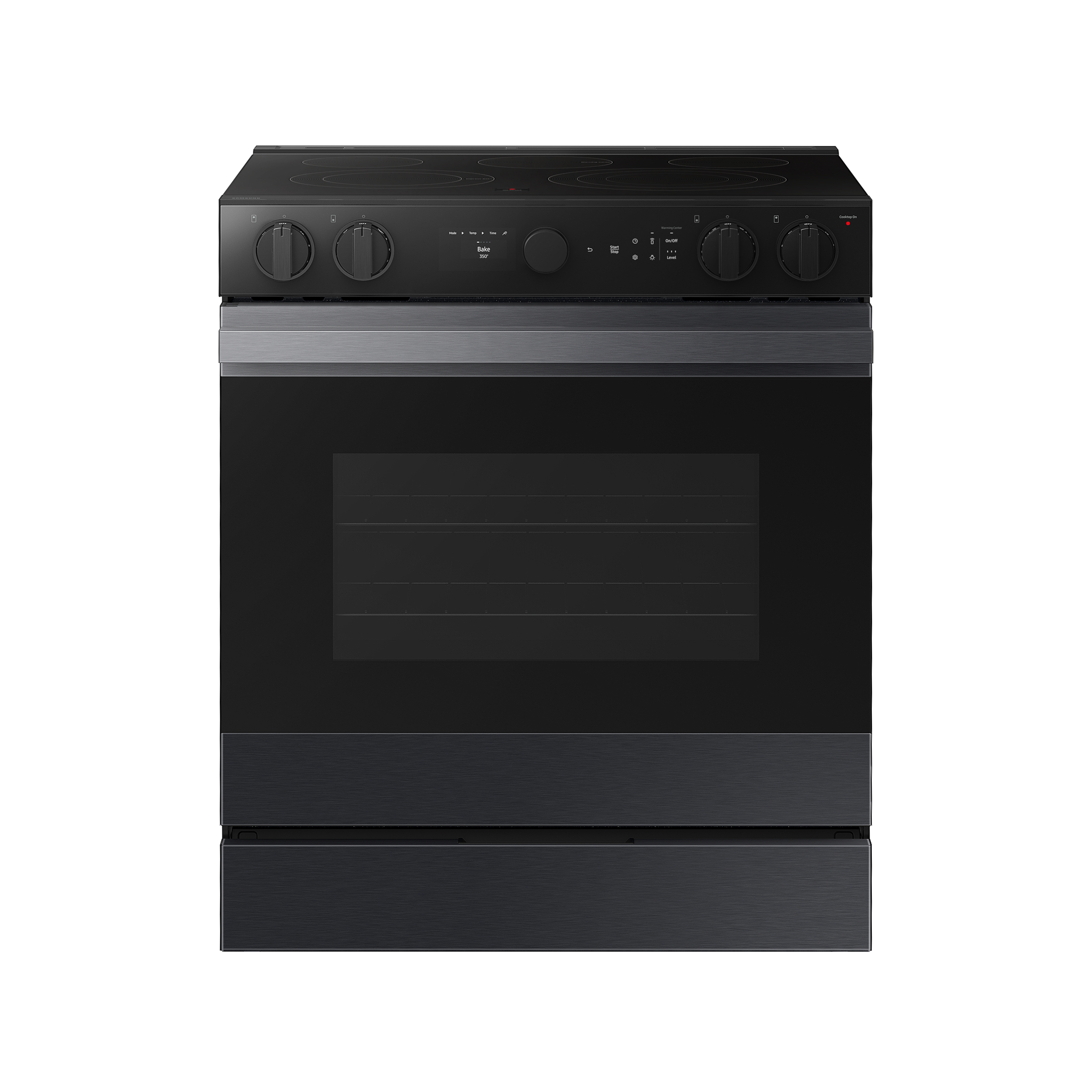 Thumbnail image of Bespoke 6.3 cu. ft. Smart Slide-In ENERGY STAR&reg; Certified Electric Range with Air Fry in Matte Black Steel