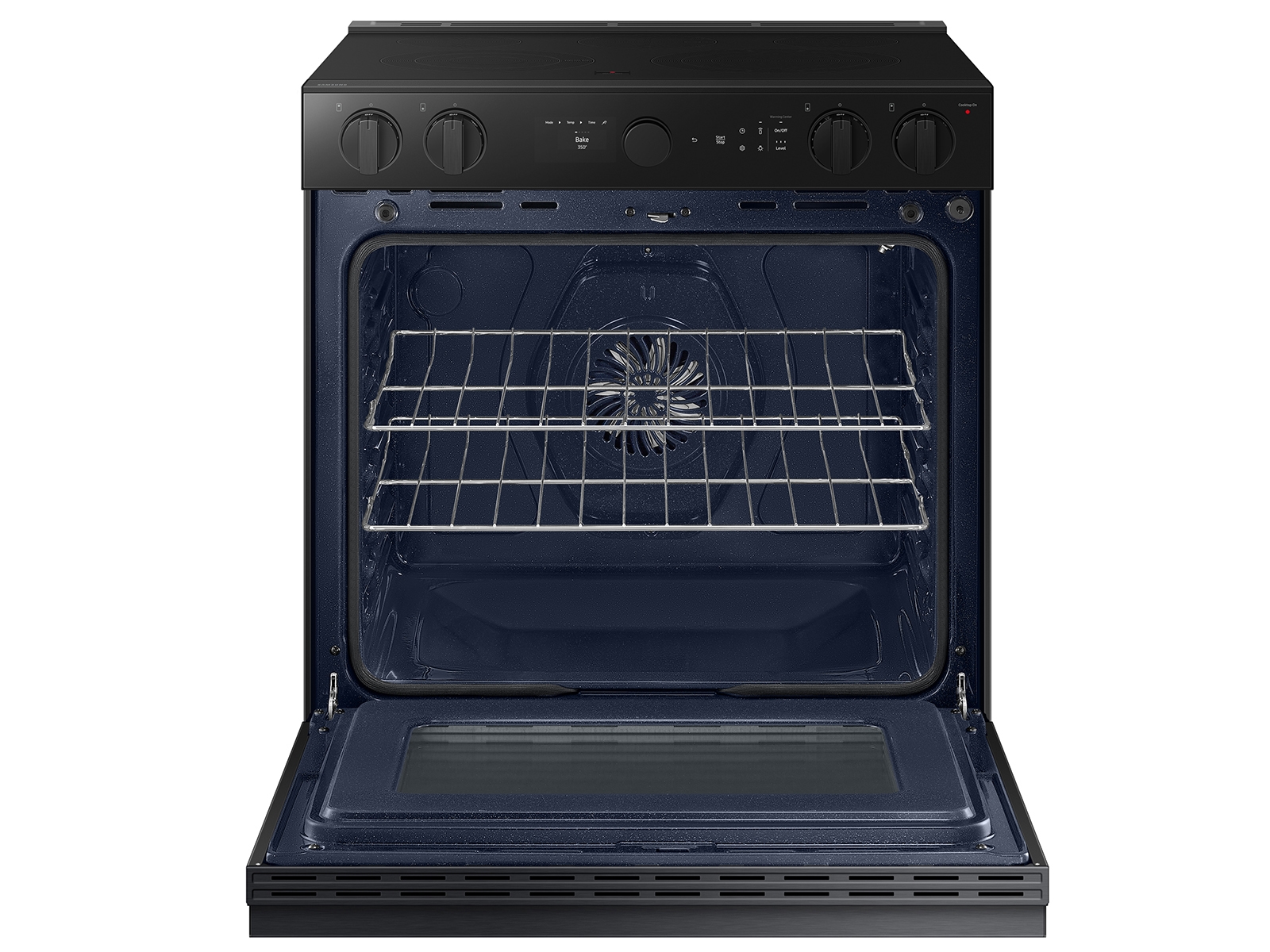 Thumbnail image of Bespoke 6.3 cu. ft. Smart Slide-In ENERGY STAR® Certified Electric Range with Air Fry in Matte Black Steel