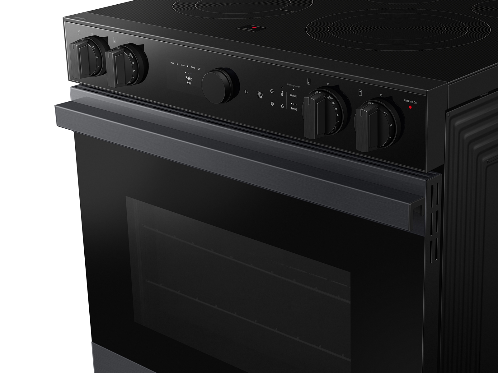 Thumbnail image of Bespoke 6.3 cu. ft. Smart Slide-In ENERGY STAR&reg; Certified Electric Range with Air Fry in Matte Black Steel