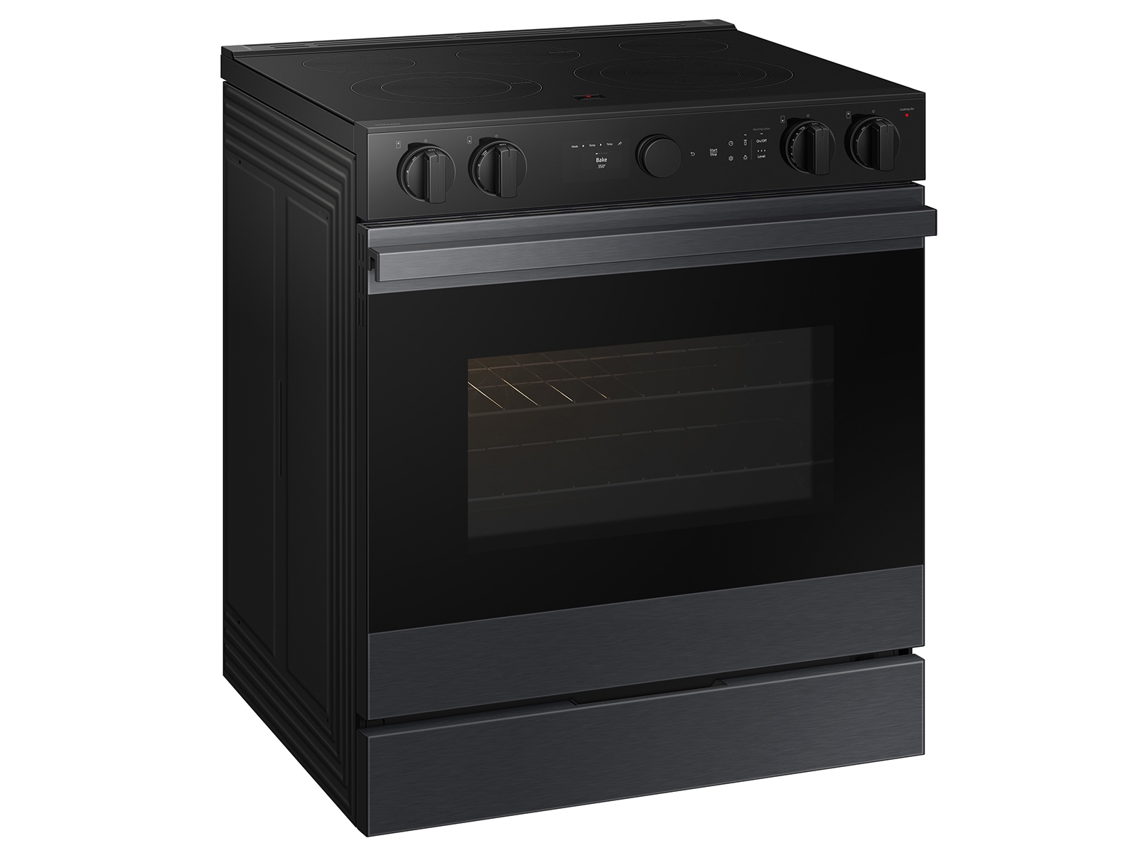 Thumbnail image of Bespoke 6.3 cu. ft. Smart Slide-In ENERGY STAR&reg; Certified Electric Range with Air Fry in Matte Black Steel