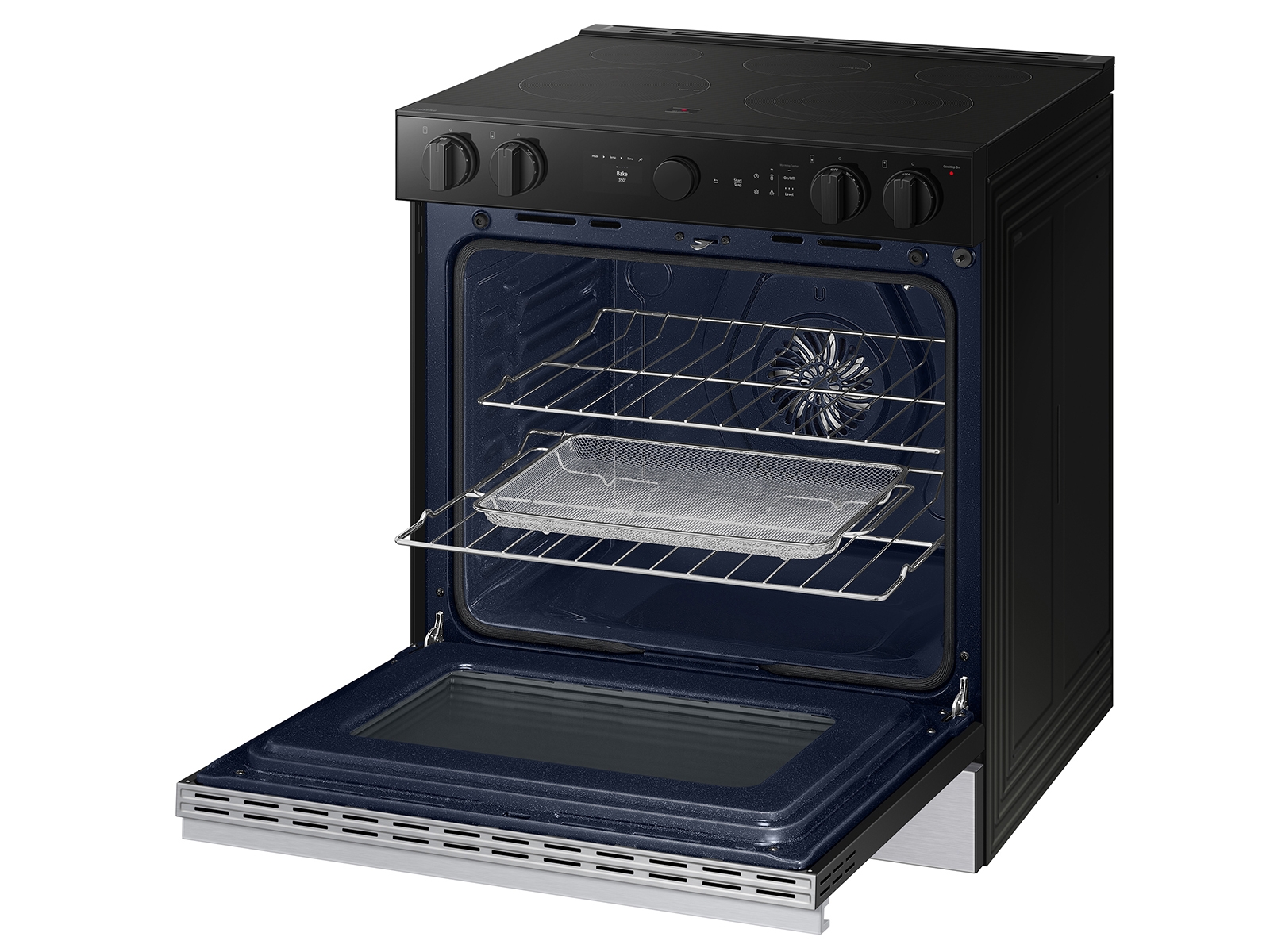 Thumbnail image of Bespoke 6.3 cu. ft. Smart Slide-In ENERGY STAR® Certified Electric Range with Air Fry in Stainless Steel