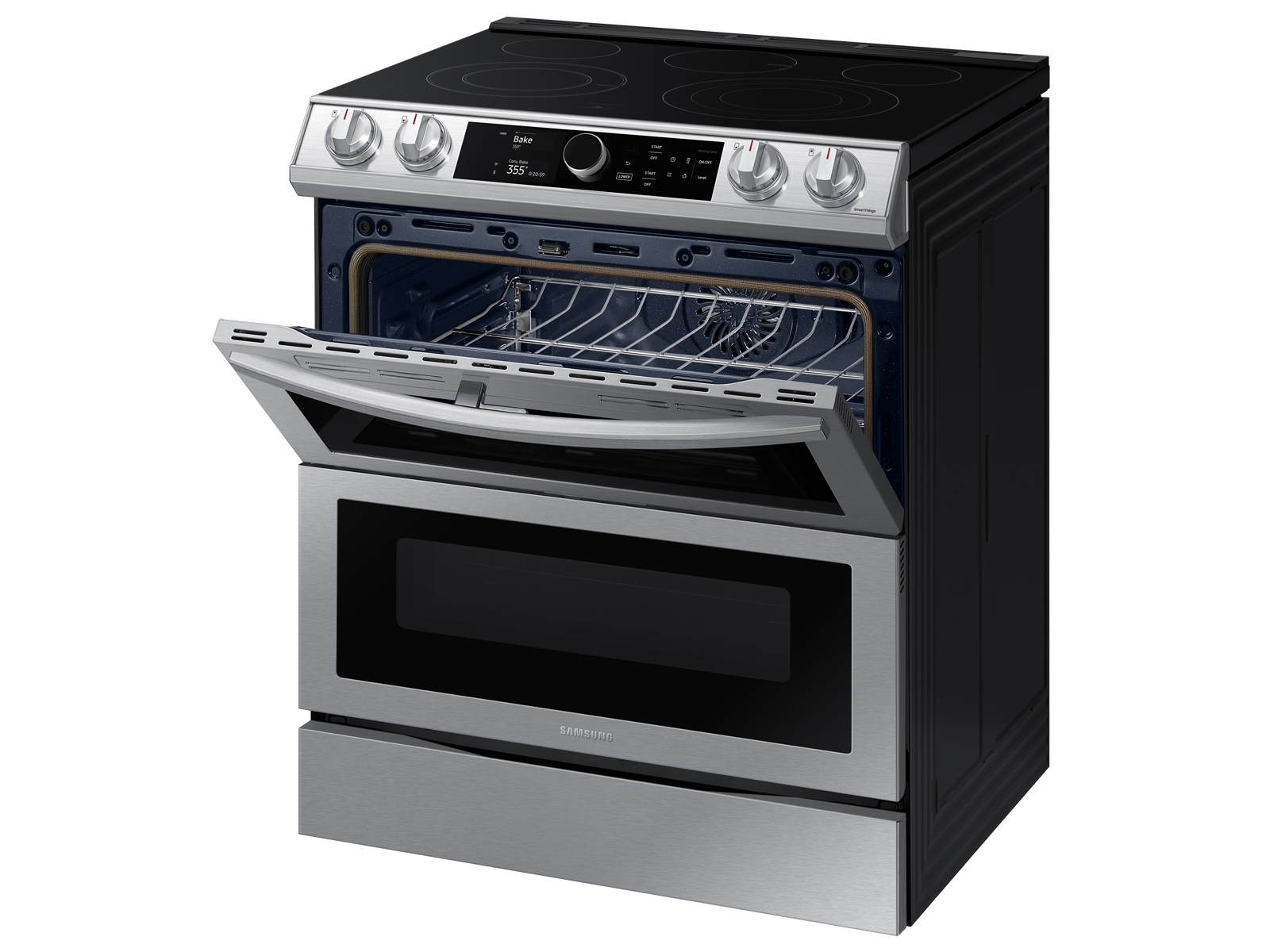 Thumbnail image of 6.3 cu ft. Smart Slide-in Electric Range with Smart Dial, Air Fry, & Flex Duo™ in Stainless Steel