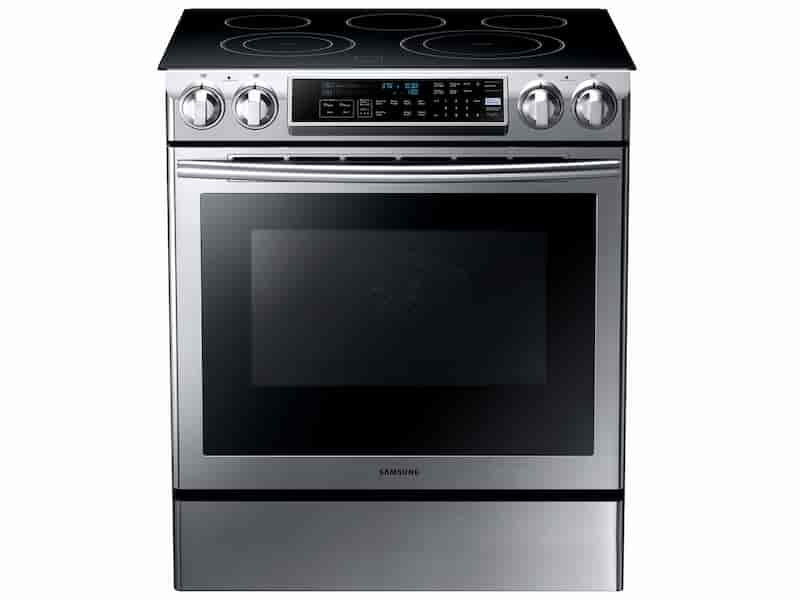 5.8 cu. ft. Slide-in Electric Range with Dual Convection in Stainless Steel